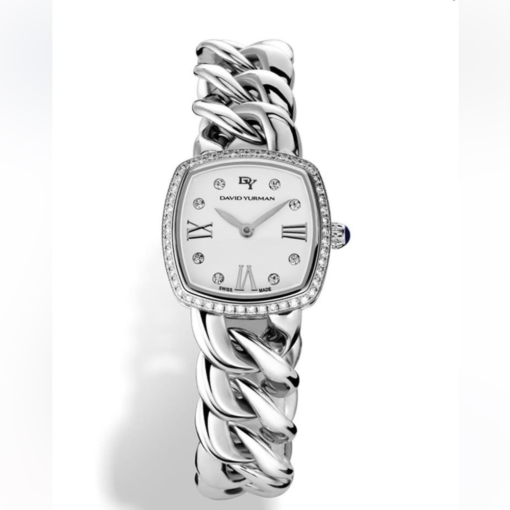 David Yurman Albion 23mm Stainless Steel Quartz Watch with Diamonds
